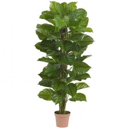Nearly Natural 63 in. Large Leaf Philodendron Silk Plant -Real Touch 6594